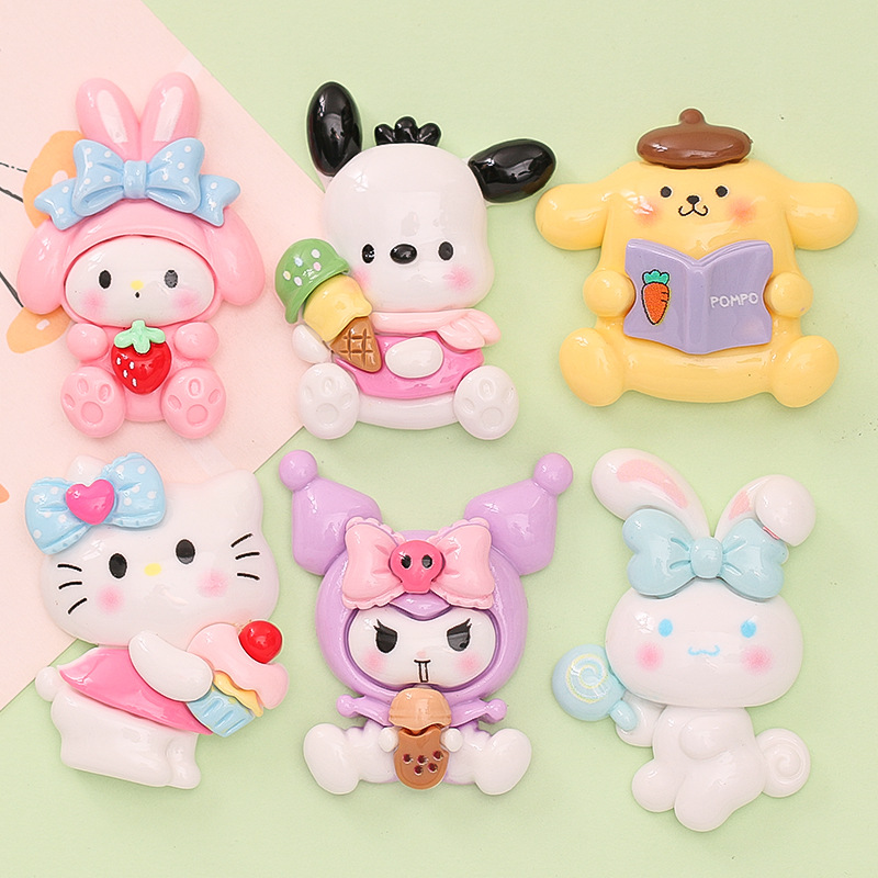 Cute Star Kirby diy cream glue charger case, phone case, hair accessory, hair clip, resin accessory material pic 9