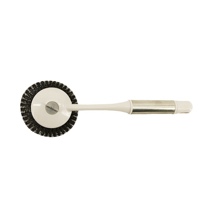 Wholesale of kitchen wall-mounted cleaning dishwashing brushes, stainless steel wire and plastic pot washing brushes Item Picture