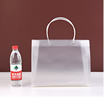 纯色透明磨砂日用品收纳塑料袋PP磨砂个性多用途手提塑料包装袋子