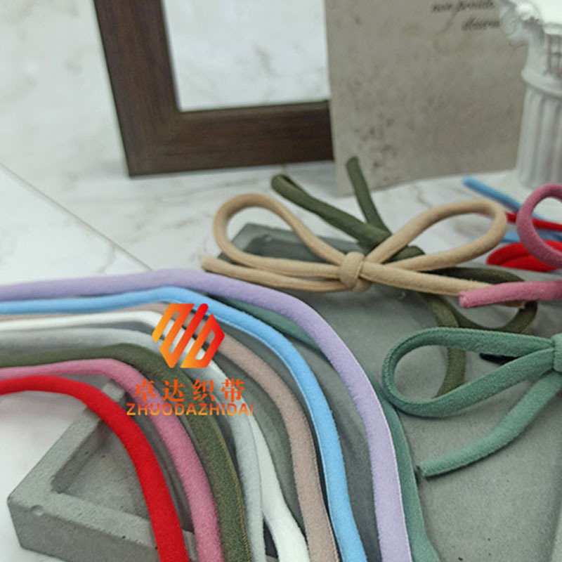 Manufacturers Spot Color Oil Core With Beautiful Back Elastic Underwear Strap Mask Lazy Shoelace Accessories Nylon Webbing Specification drawing