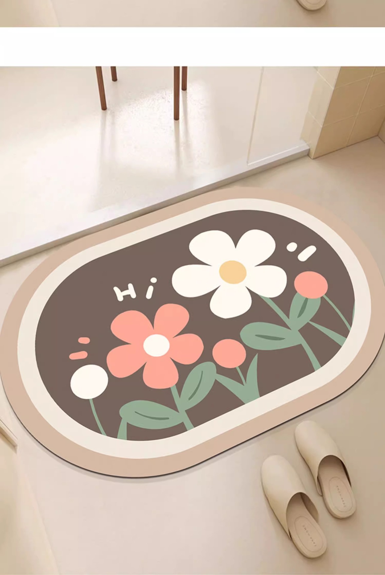 硅藻泥软地垫浴室速干卫生间门口脚垫子吸水防滑洗手间厕所小地毯详情8