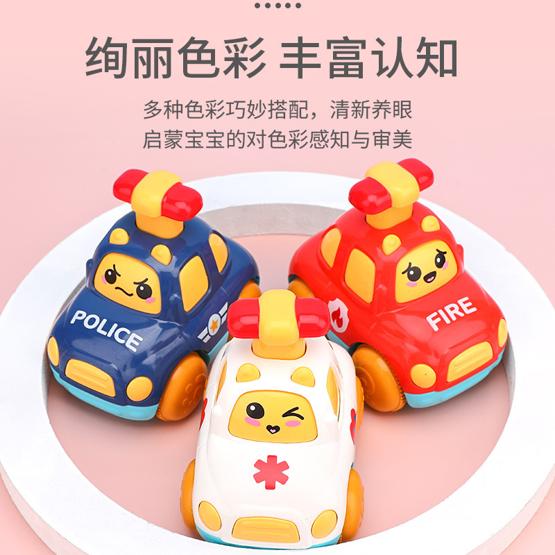 儿童小汽车玩具套装惯性工程车回力车宝宝小车-1岁2女孩男孩婴儿产品图