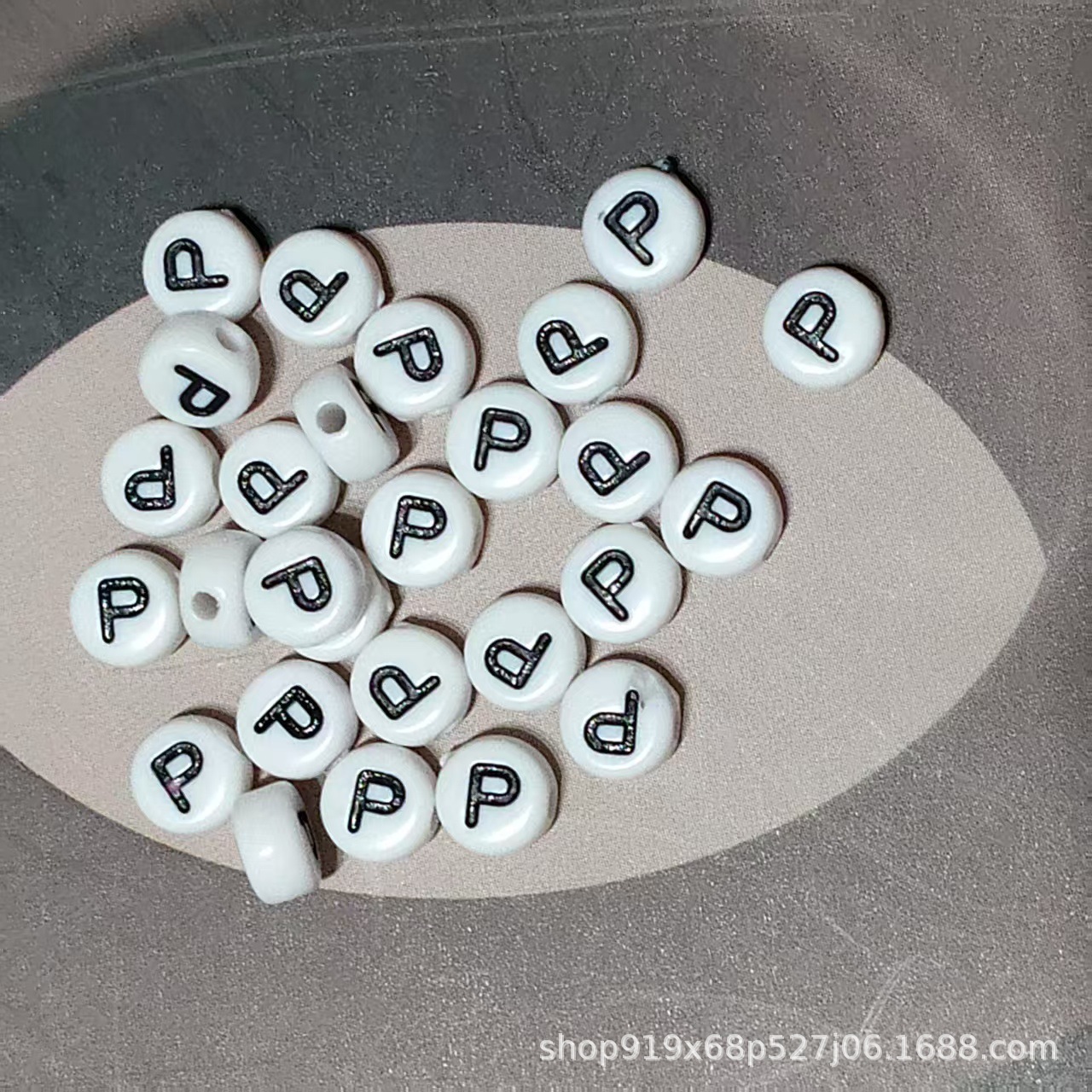 树脂配件/宋锦/字母金属配件/铃铛/亚克力链条扣细节图