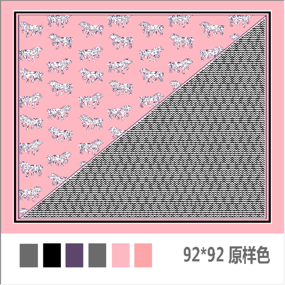 2022 New Satin Scarf Imitation Silk Ol Small Scarf 70Cm Splicing Small Square Scarf Leisure Headscarf Tie Headband Application Scenario