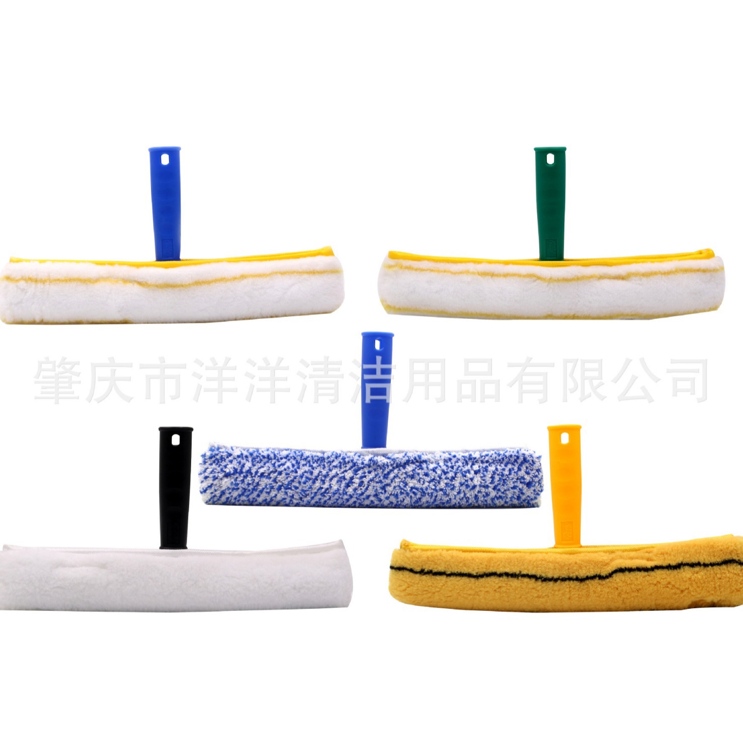 Wholesale cleaning glass wipe window glass coated water brush water applicator hair sleeve dust removal bracket