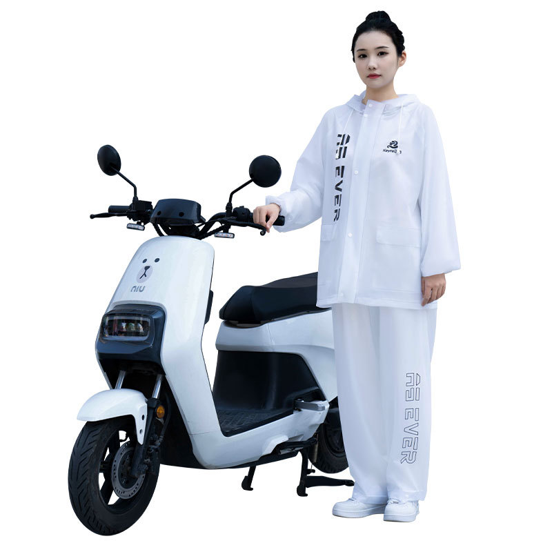 Wholesale raincoat and rain pants set, rainproof for outdoor motorcycles, electric bikes, takeout and riding, reflective split raincoat Item Picture