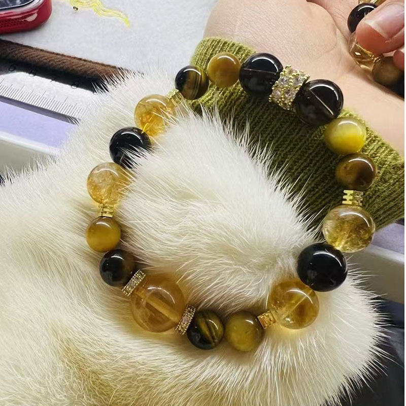 New natural jewelry, new Chinese retro style, multi-treasure purple crystal bracelet, design sense bracelet details Picture