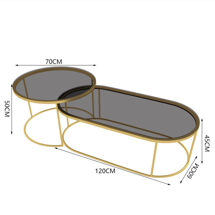 Tempered glass coffee table for home living room