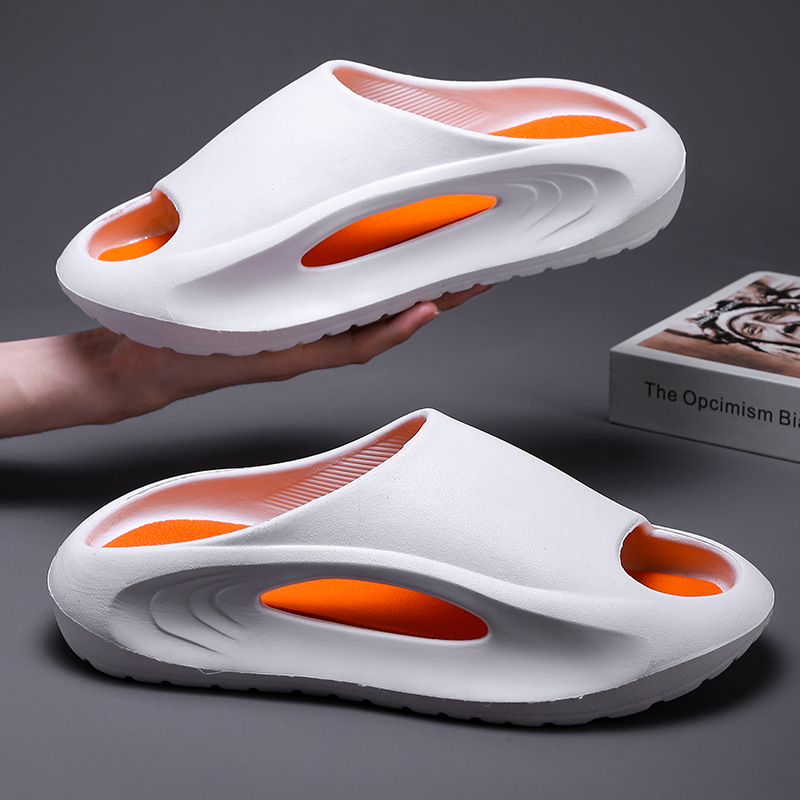 Men's Slippers Summer Wear 2024 New Indoor Home Couples Non-Slip Step On Shit Sense Sports Slippers Men's Style