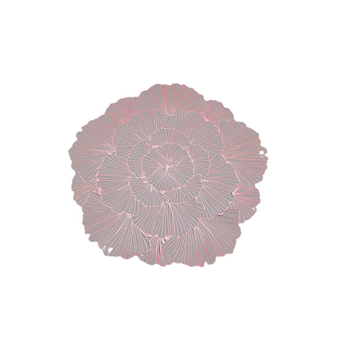 Teslin Nordic Japanese Chinese European Hot Stamping Plate Heat Insulation Round Pvc Hot Stamping Placemat Light Luxury Decoration Item Picture