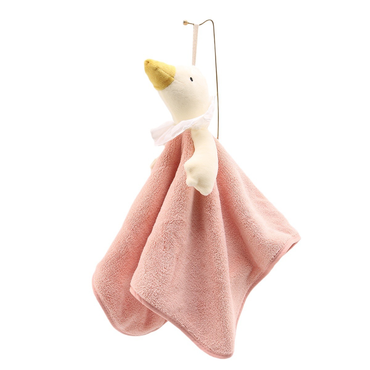 Goose Hand Towel Manufacturer Super Cute Hanging Toilet Hand Towel Coral Velvet Soft Absorbent Household Kitchen Towel Item Picture