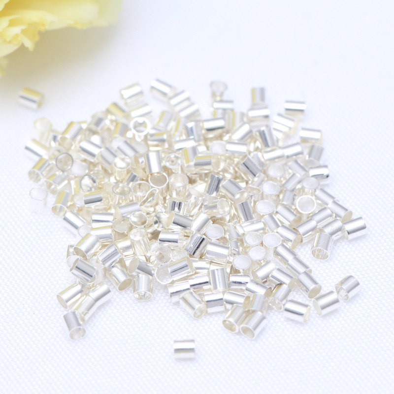 14K Bag Gold Color Positioning Tube Wire Rope Fixed Clip Flat Buckle Diy Jewelry Bracelet Necklace Beaded Finish Application Scenario