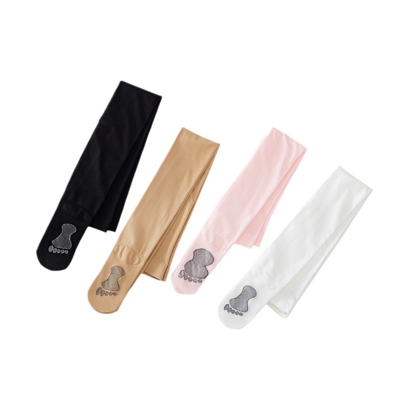 Factory wholesale spring and summer thin anti-pilling and anti-slip children's pantyhose, girls' silk stockings, little girls' cat paw dance stockings Item Picture