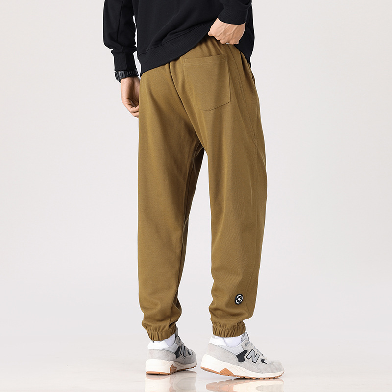 Men's casual pants, new men's 2024 autumn collection, American sportswear pants, loose skinny pants, heavyweight skinny sweatpants Specification image