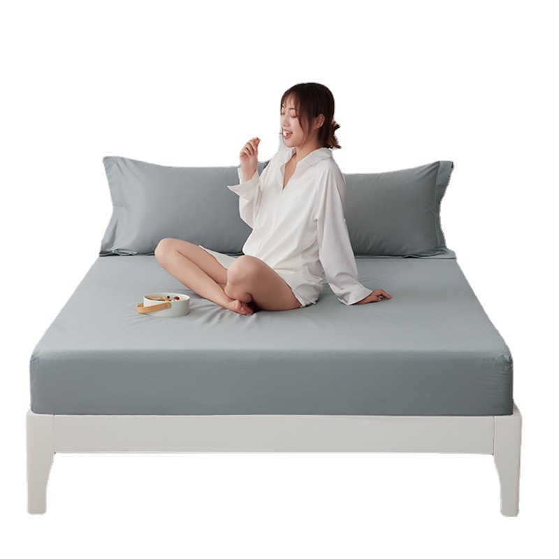 Washed cotton bed cover, single piece anti-slip fixed bedspread, bed sheet full cover mattress, Simmons dust-proof protective bed cover 1.8m Item Picture