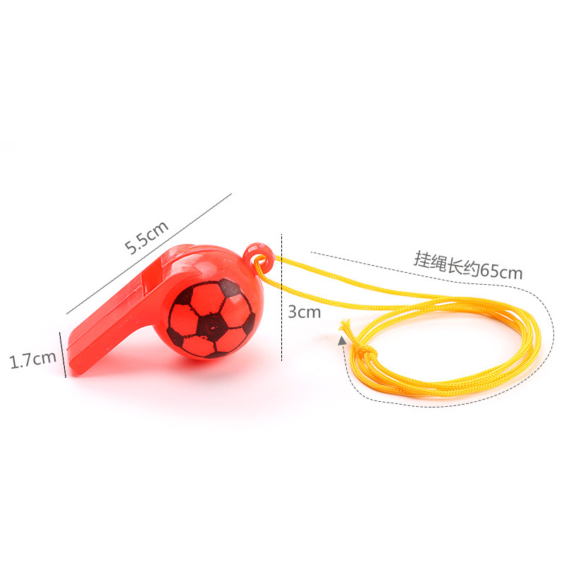 World Cup football whistle, plastic smiling whistle, referee whistle, children's gifts, cheering props, street stall toys Item Picture