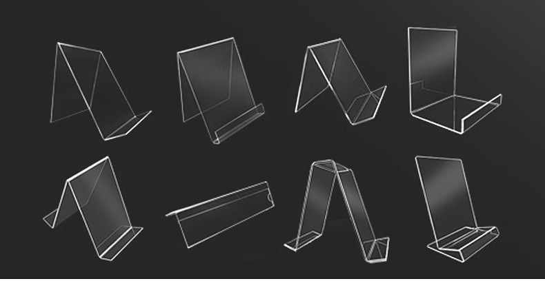 亚克力书架透明书立支架托书店书本展示架斜面书夹阅读架架托批发详情15