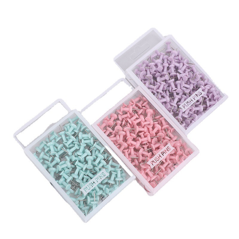 120 InS-style macaron color headpins, fresh and colorful paper clips, long tail clips, I-shaped nails, office supplies Item Picture