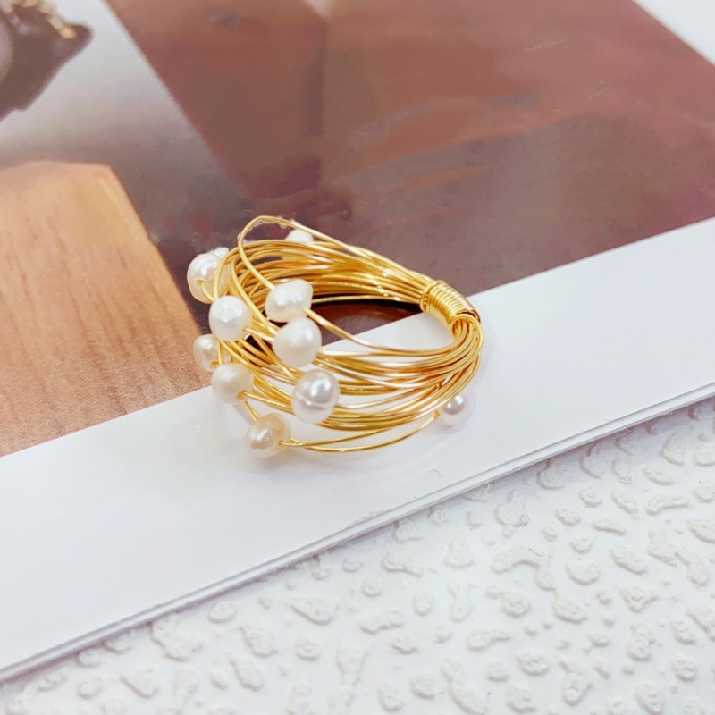 Jz038010 Star Winding Tourmaline Pearl Ring Manufacturers Wholesale New High-Grade Winding Application Scenario