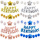 生日快乐派对装饰生日气球套装乳胶亮片装饰铝膜字母气氛布置气球图