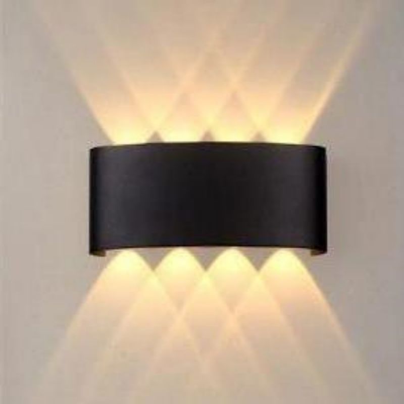 ABS thickened plastic LED wall lamp, Nordic style living room modern wall lamp, indoor and outdoor villa corridor wall waterproof wall lamp Application Scenario