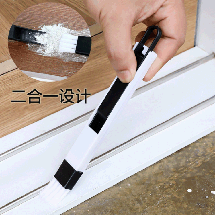 Window Groove Cleaning Brush Screen Cleaning Tool Window Groove Small Brush With Dustpan Cleaning Window And Window Gaps Brush details Picture