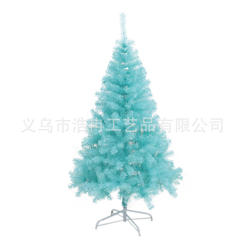 2021 New Online Celebrity Cross-Border Sales Of Blue Christmas Tree Set 1.5M 1.8M Christmas Decorations Item Picture