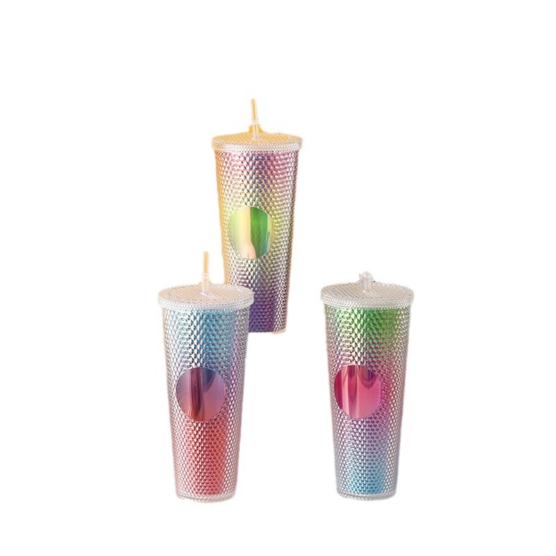 فنجان دوريان ذو الحجم الكبير لمصاصة من البلاستيك مزدوج مزود بكأس أب في الهواء الطلق Item Picture