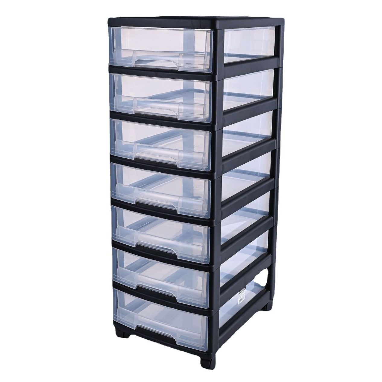 Portable desktop office storage cabinet, household plastic storage and organization cabinet with wheels, floor-standing, dead corners and crevices Item Picture