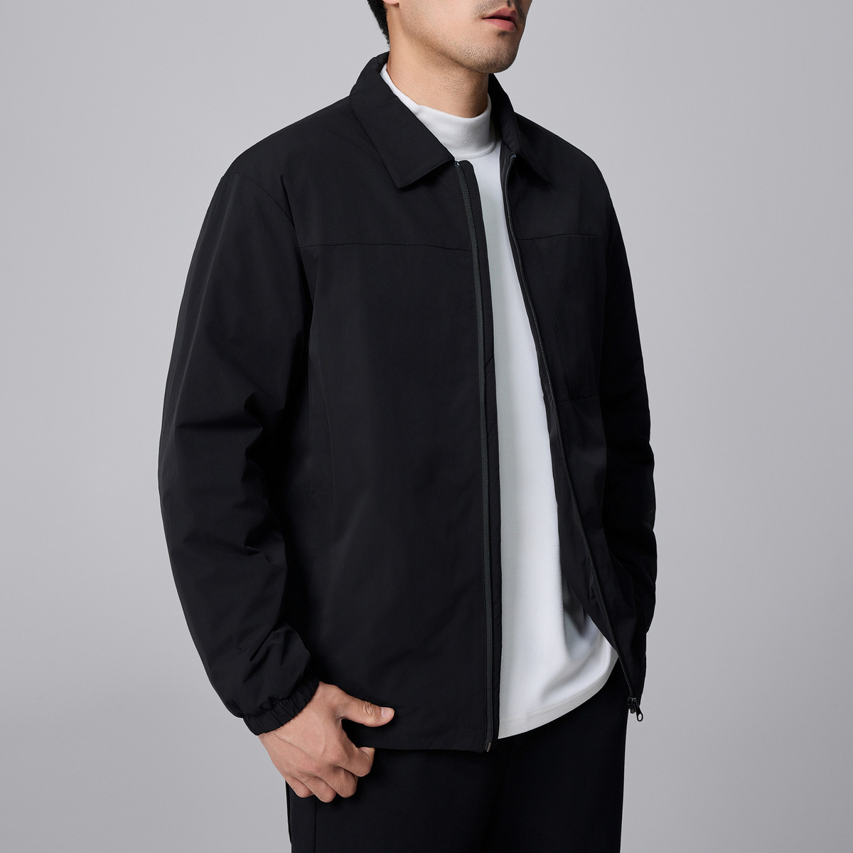 Momek Men's simple solid color light men's down jacket 2024 Winter New Warm Jacket for men 88633 details Picture