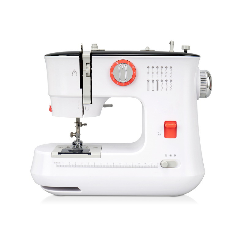 新品519双针双线12种线迹锁扣锁眼吃厚6层家用电动自动缝纫机