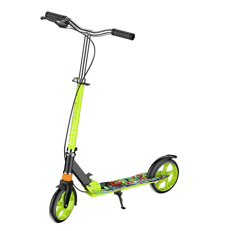 Adult Scooter Shock Absorbent Two-Wheeled Large Children Folding Scooter Scooter Foldable Extended Armrests Application Scenario
