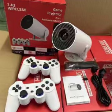 HY300 Gaming Cannon with Gamepad, TF Card pro short-throw projector, smart portable high-definition projector for home screen projection details Picture