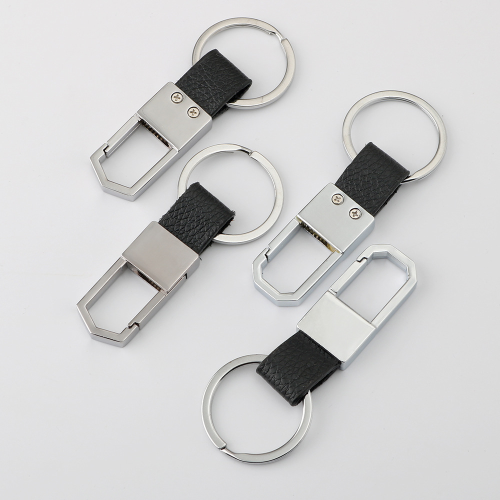 Explosive Car Key Chain Multi-Functional Knife Detachable Leather Case Waist Hanging Lettering Key Chain Accessories Support Customization