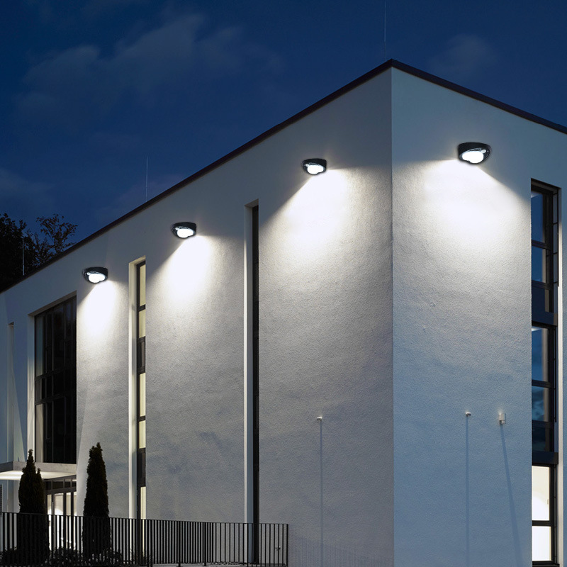 Solar-powered human body sensor lamps, outdoor fence, garden and courtyard lamps, heart-shaped solar wall lamps Specification image