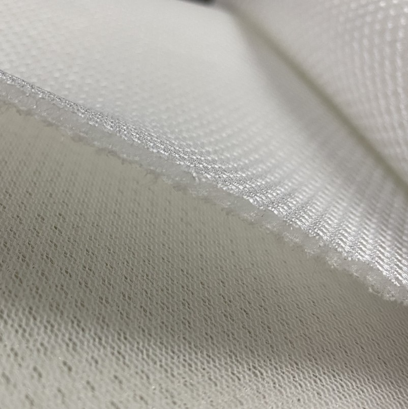 现货 三明治网眼布3D透气网 汽车车垫箱包办公椅鞋材床垫用品面料细节图