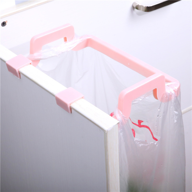Kitchen storage rack hanging garbage bag bracket