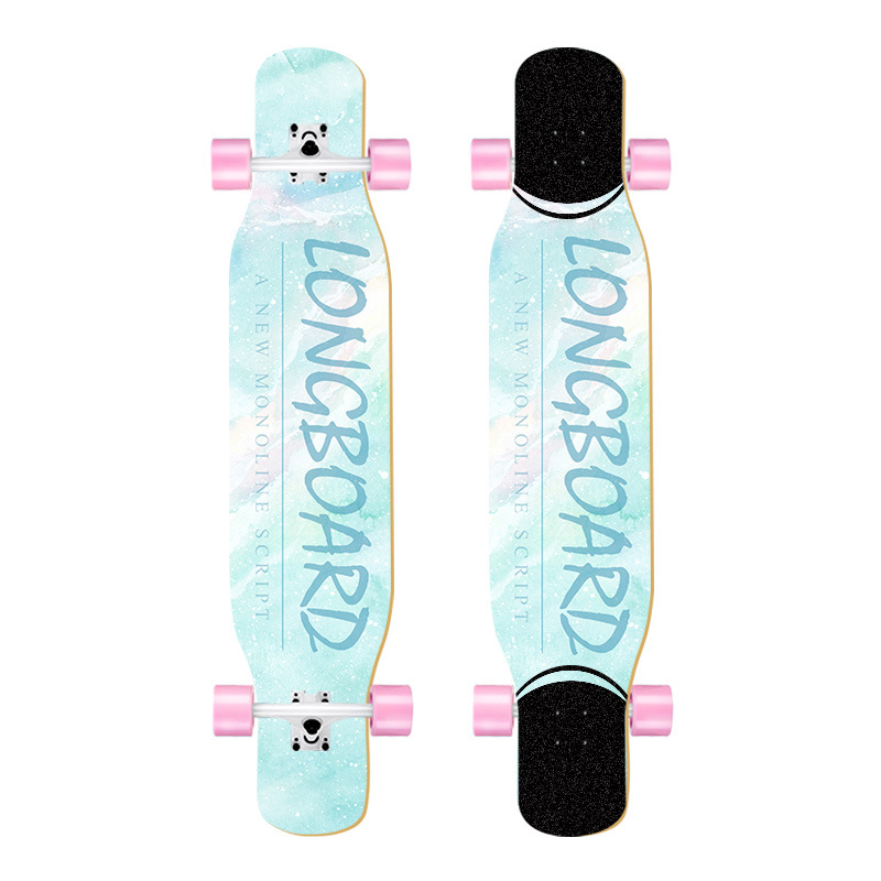 Distribution Dream Hollow Longboard Skateboarding Beginner Boys & Girls Children Adult Brush Street Walking Dc Flat Flower Quadrille Edition Application Scenario