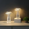 Cross-border creative crystal table lamp, light luxury touch decorative atmosphere lamp, bedside jellyfish night lamp, gift display piece Application Scenario
