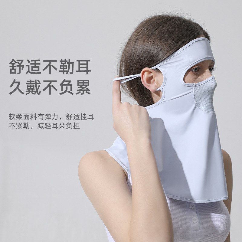 口罩/防晒面罩/口罩防晒/夏季防晒口罩/包脸口罩产品图