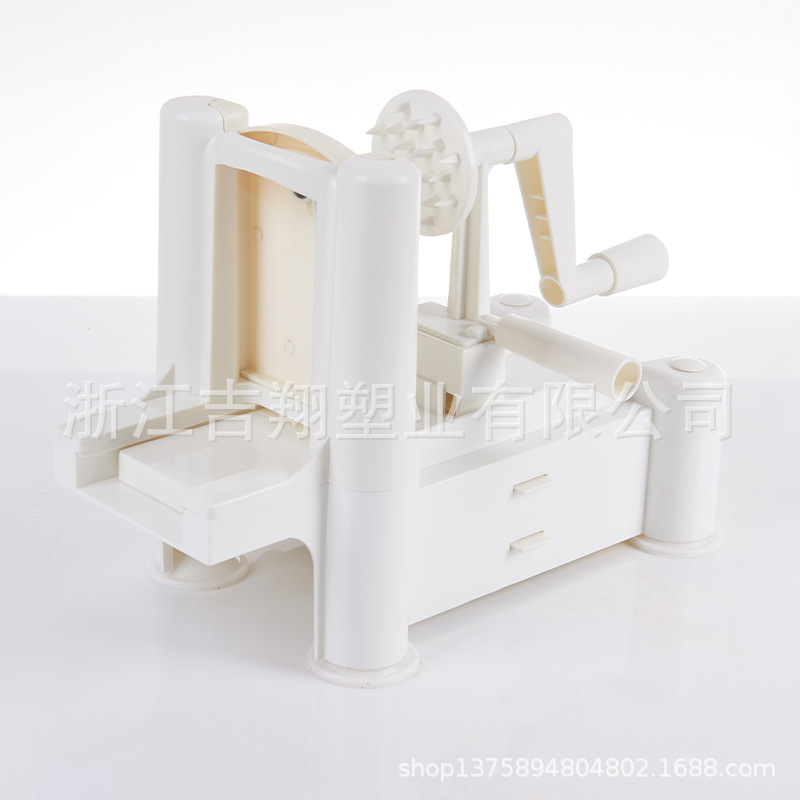 Spiral Vegetable Slicer 3 in 1 Multi-functional Vegetable Slicer Hand-cranked push-type vegetable slicer details Picture