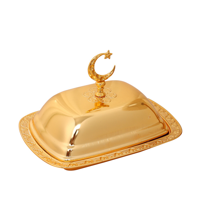 European High-End Fruit Plate With Cover Household High-End Living Room Snack Snack Plate Tea Heart High Appearance Level Storage Plate Item Picture