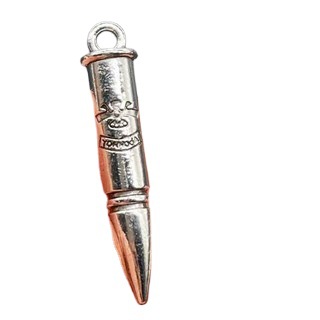 Punk retro skull bullet head alloy necklace and bullet ghost head alloy pendant from Amazon, Europe and America Item Picture