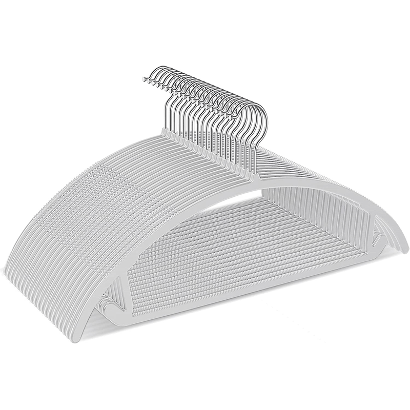 半圆弧形干湿塑料衣架多功能无痕防肩角防鼓包衣服挂防滑成人衣撑