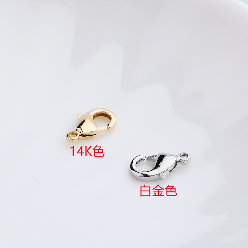 cross洞洞鞋装饰/丝巾扣/龙虾扣金色/铜龙虾扣/微型龙虾扣细节图