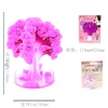 Magical paper flowers, magical growth, crystal tree, pink cherry blossoms, wish tree, festival gifts, girls' toys wholesale Specification image