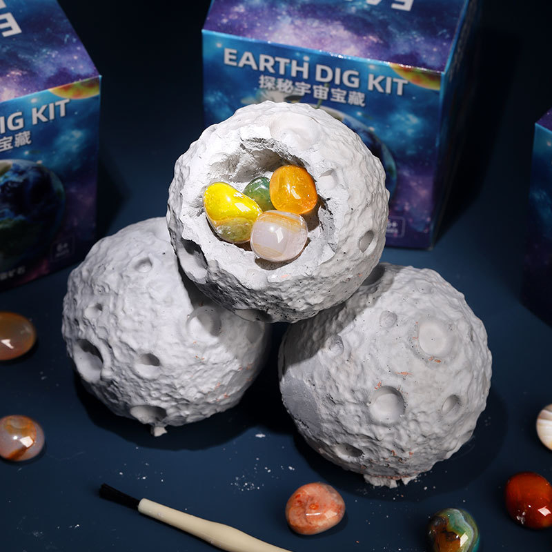 月球星球矿石盲盒宝石套装黄金宝藏考古挖掘玩具女孩跨境亚马逊考古月球玩具详情图4