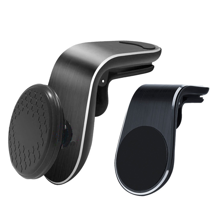 车载支架/汽车手机支架/车载手机无线充/车载/真空磁铁手机支架白底实物图