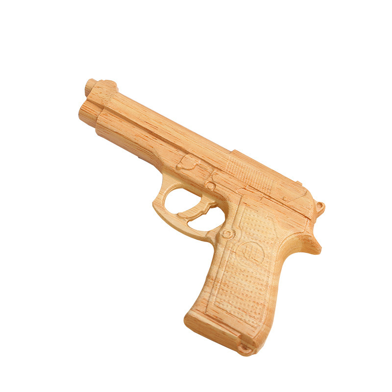 实木玩具枪整木进口橡木雕刻浮雕工艺品木枪儿童厂家直销