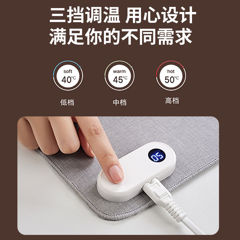 USB port Desktop heating mouse pad Large winter hand warmer office computer mouse heating pad Application Scenario